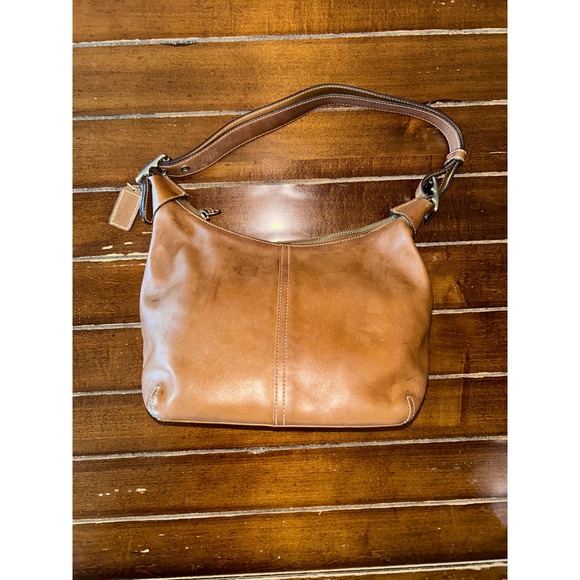 Coach Womens Leather Legacy Medium Shoulder Bag Brown Handbag Vintage Hobo - Picture 1 of 9